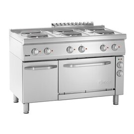 6 zone electric stove 400 volts 19.25 kW | oven | doored cabinet part product photo