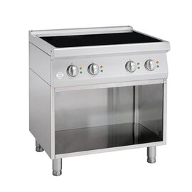 4 fields induction cooker 700 CLASSIC 400 volts 20 kW | open base unit product photo