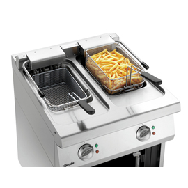 floor standing electric fryer 700-E2110 | 2 basins 2 baskets product photo  S