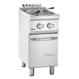 floor standing electric fryer | 2 basins 2 baskets 18 ltr | 400 volts 15 kW product photo