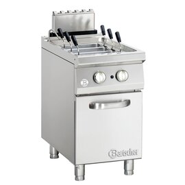 Gas dough cooker series 900, stainless steel, with a basin, capacity: 40 ltr., Water inlet and drain cock installed, without baskets product photo