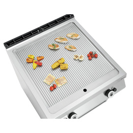 gas griddle plate OU grooved | floor model H 900 - 950 mm product photo  S