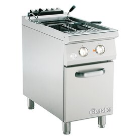 Electric dough cooker series 900, stainless steel, with a basin, capacity: 40 ltr., Water inlet and drain cock installed, without baskets product photo