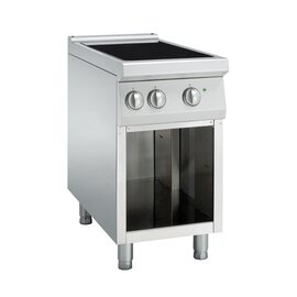2-panel induction heater &quot;Series 900&quot;, stainless steel, base open, dimensions: W 450 x D 900 x H 850 - 900 mm product photo