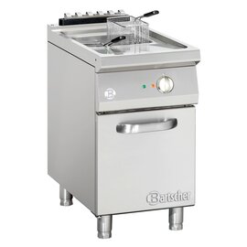 Electric standing fryer, series &quot;900 Master&quot;, stainless steel, incl. Grease collecting container product photo