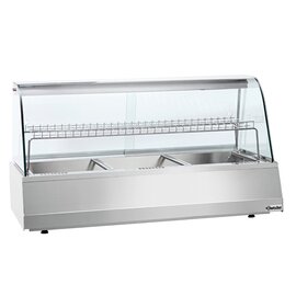 hot counter GN 3/1 panorama pane rounded off 2130 watts 230 volts  L 1080 mm  B 775 mm  H 600 mm product photo