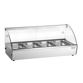 hot countertop showcase R4 4 x GN 1/3 500 watts 230 volts  L 775 mm  B 420 mm  H 335 mm product photo