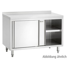 cupboard 1000 mm  x 700 mm  H 850 mm with Bend 3-sided with sliding doors | upstand product photo
