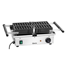 waffle iron Deluxe II  | wafer size 165 x 100 x h 10 mm  | 1260 watts 230 volts product photo