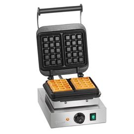 waffle iron 1BW160-101 | waffle size 160 x 100 x H 32 mm | 2200 watts 230 volts product photo