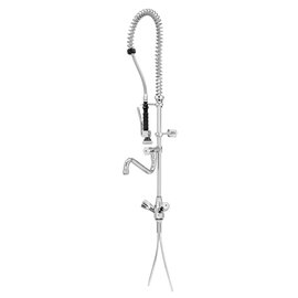 two handle mixer with dish spray 26L-1801B 1/2" outreach 400 mm discharge height 250 mm  H 1050 mm product photo