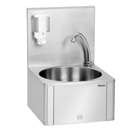 hand wash sink W10-KB Plus for wall mounting cladded • knee operated | 400 mm x 404 mm H 577 mm product photo
