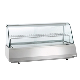 cold counter 165 l 230 volts | front glass shape rounded | 1 grid shelf product photo