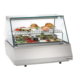 cold counter 110 ltr 230 volts | front glass shape straight | 1 grid shelf product photo  S