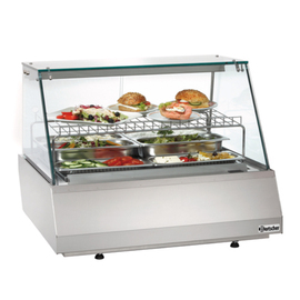 cold counter 110 ltr 230 volts | front glass shape straight | 1 grid shelf product photo  S