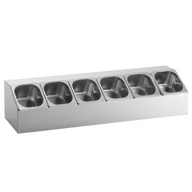 GN container top shelf 6 compartments 980 mm  B 250 mm product photo