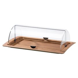 Plastic, wooden, with plastic cover, detachable, 545 x 345 x H 170 mm, 1,7 kg, storage area: 420 x 240 mm, product photo