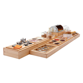 buffet system kit GLS4 wood | with 4 bowls product photo  S