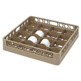 dish basket brown 500 x 500 mm  H 225 mm | 16 compartments 111 x 111 mm  H 207 mm product photo