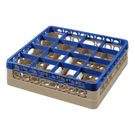 dish basket brown dark blue 500 x 500 mm  H 145 mm | 16 compartments 111 x 111 mm  H 128 mm product photo