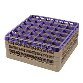 dish basket purple brown 500 x 500 mm  H 351 mm | 36 compartments 73 x 73 mm  H 330 mm product photo