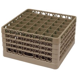 dish basket brown 500 x 500 mm  H 100 mm | 49 compartments 62 x 62 mm  H 83 mm product photo