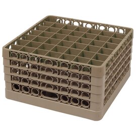 dish basket brown 500 x 500 mm  H 183 mm | 49 compartments 62 x 62 mm  H 166 mm product photo