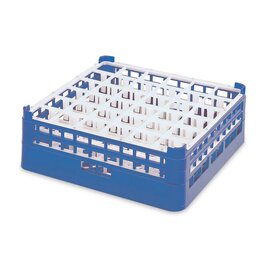 Glass flask, 36 compartments, X-high plus, compartment size 73 x 73 x H 195 mm, outside dimensions 500 x 500 x H 235 mm product photo