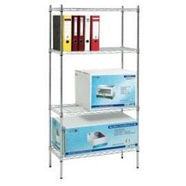 warehouse rack 910 mm 460 mm  H 1845 mm 4 grid shelf (shelves) bay load 200 kg product photo