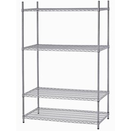 warehouse rack 4500 1210 mm 610 mm  H 1840 mm 4 grid shelf (shelves) shelf load 125 kg bay load 500 kg product photo