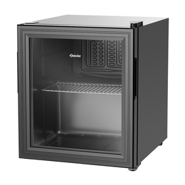 glass door refrigerator 46 black | compressor cooling product photo