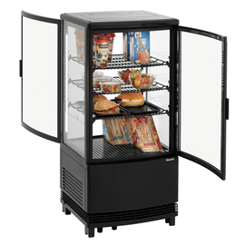 refrigerated mini vitrine 75L2T black product photo  S