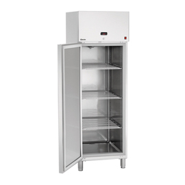 refrigerator GN 2/1 | 700 l stainless steel coloured | convection cooling | door swing on the left product photo