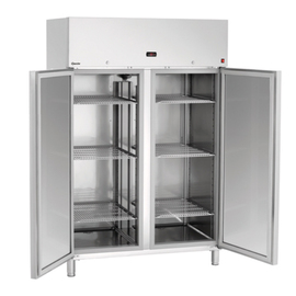 freezer GN 2/1 | 1400 ltr stainless steel coloured | convection cooling product photo  S