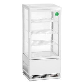 refrigerated mini vitrine white 78 ltr 230 volts | 3 shelves product photo