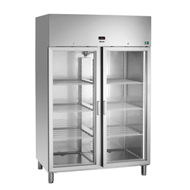 glass door refrigerator 1400 GN210 | 922.0 ltr silver | convection cooling product photo