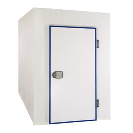 Freezer compartment, panels of galvanized steel sheet sealed with hygienically food-safe plastic, B 1200 x D 2800 x H 2200 mm product photo