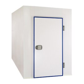 Freezer compartment, galvanized sheet steel panels sealed with hygienically food-safe plastic, B 1600 x T 2600 x H 2200 mm product photo