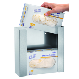 glove dispenser K20 | suitable for 2 standard boxes L 260 mm W 96 mm H 259 mm product photo  S