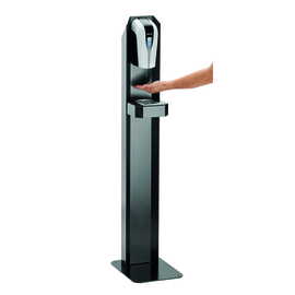 disinfection column D2 1400 steel black suitable for disinfectant dispenser  IRS 1L-W product photo  S