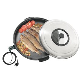 electric pan with lid  • non-stick coated 10 ltr  Ø 550 mm  H 195 mm product photo
