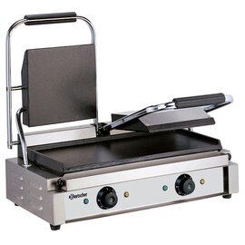 double contact grill | 230 volts | cast iron • smooth • smooth product photo