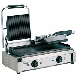 double contact grill | 230 volts | cast iron • smooth • grooved product photo