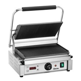 contact grill Panini 1RDIG | 230 volts | cast iron • grooved • grooved product photo