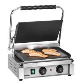 contact grill 1G | 230 volts | enamelled cast iron • smooth • smooth product photo