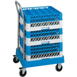 Crockery cart, wheels and screws made of CNS 18/10, platform 530 x 560 mm made of plastic product photo