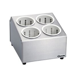 cutlery container 4 compartments with quivers  Ø 115 mm  L 305 mm  H 200 mm product photo