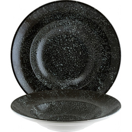 pasta plate Ø 268 mm ENVISIO COSMOS BLACK bonna Gourmet porcelain product photo