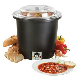 stockpot hinged lid transparent lid 230 volts 450 watts 10 ltr  Ø 330 mm  H 380 mm product photo