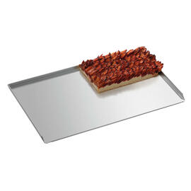 baking sheet baker's standard aluminium 1.5 mm rimmed at 3 sides L 600 mm W 400 mm H 20 mm product photo